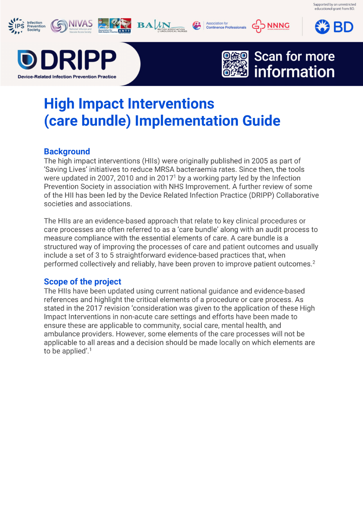 High Impact Interventions Guide